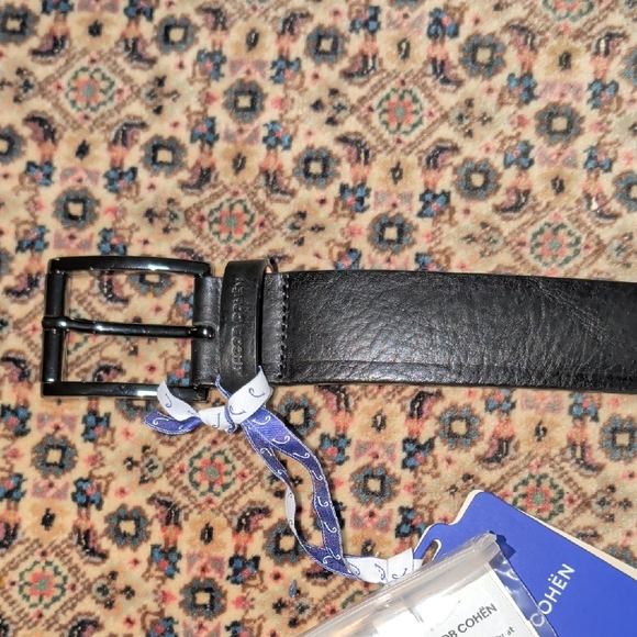 Men's Black Leather Belt